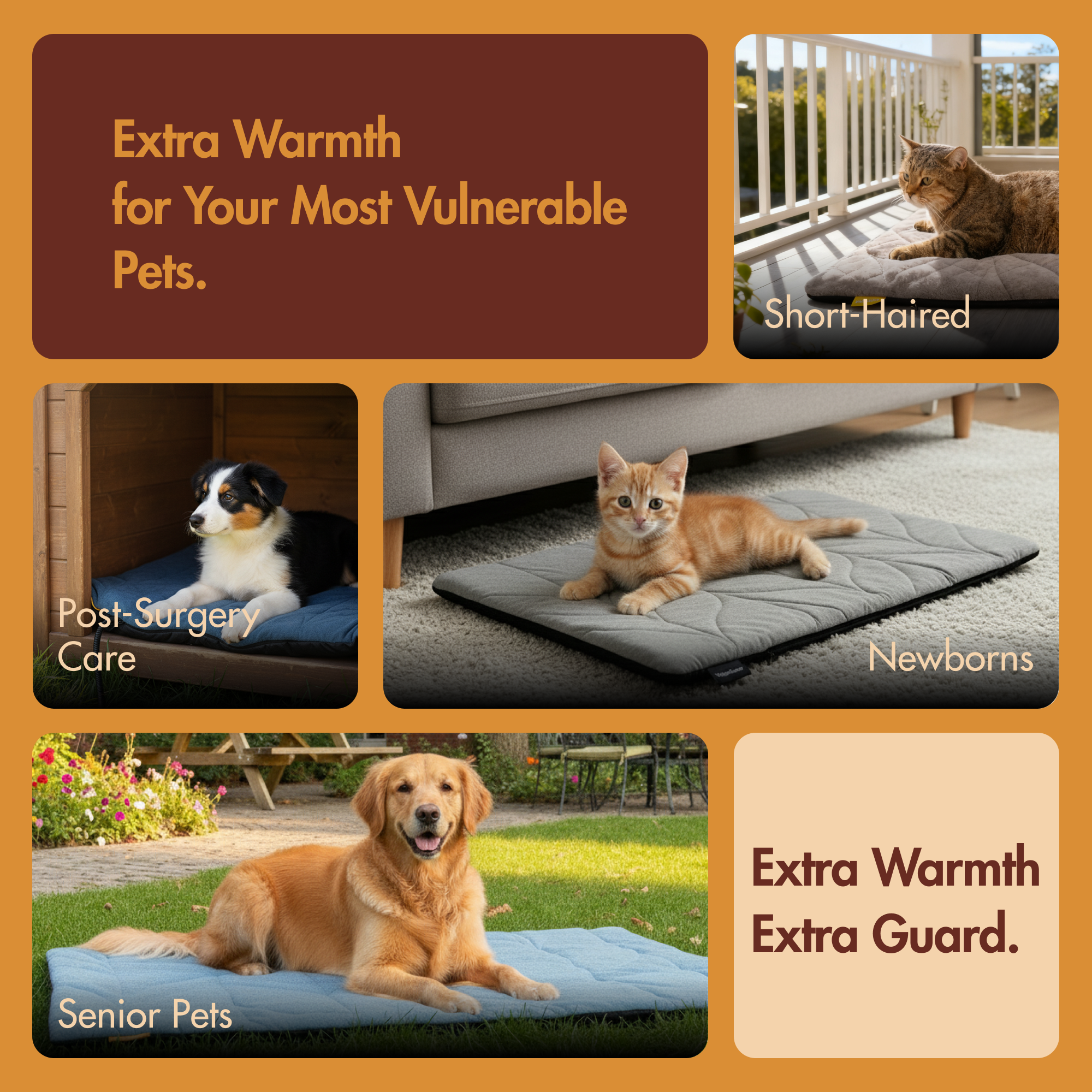 Square Electric Heated Pet Mat