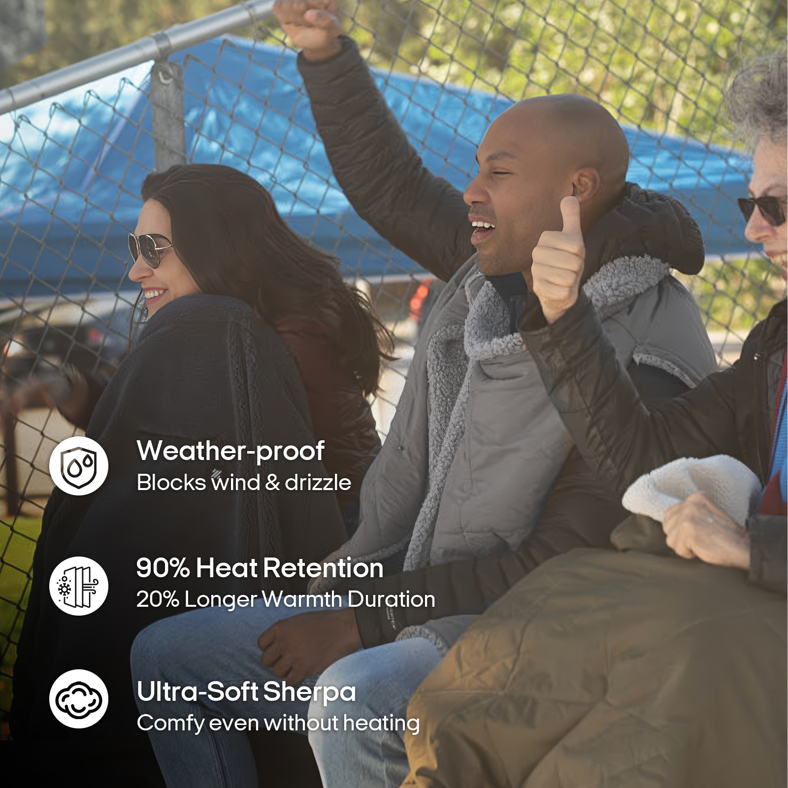 Wearable Battery Operated Heated Blanket Z-Style 9V