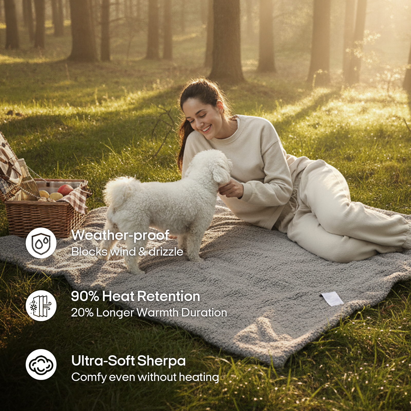 Wearable Battery Operated Heated Blanket Z-Style 9V