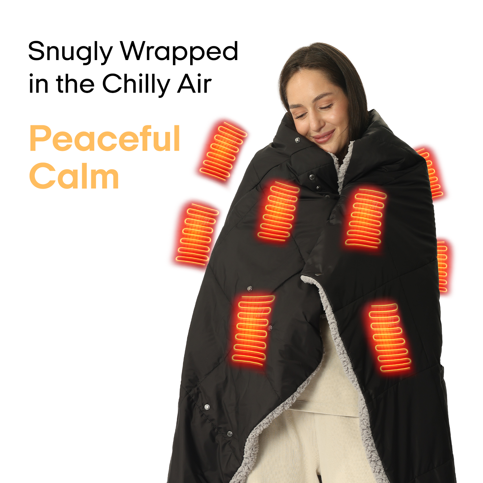 Wearable Battery Operated Heated Blanket Z-Style 9V