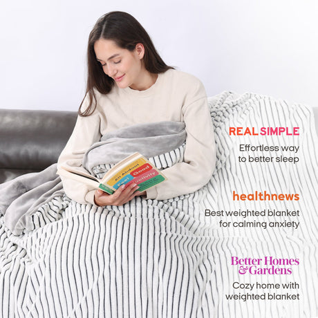 Fuzzy Calming Heated Weighted Blanket