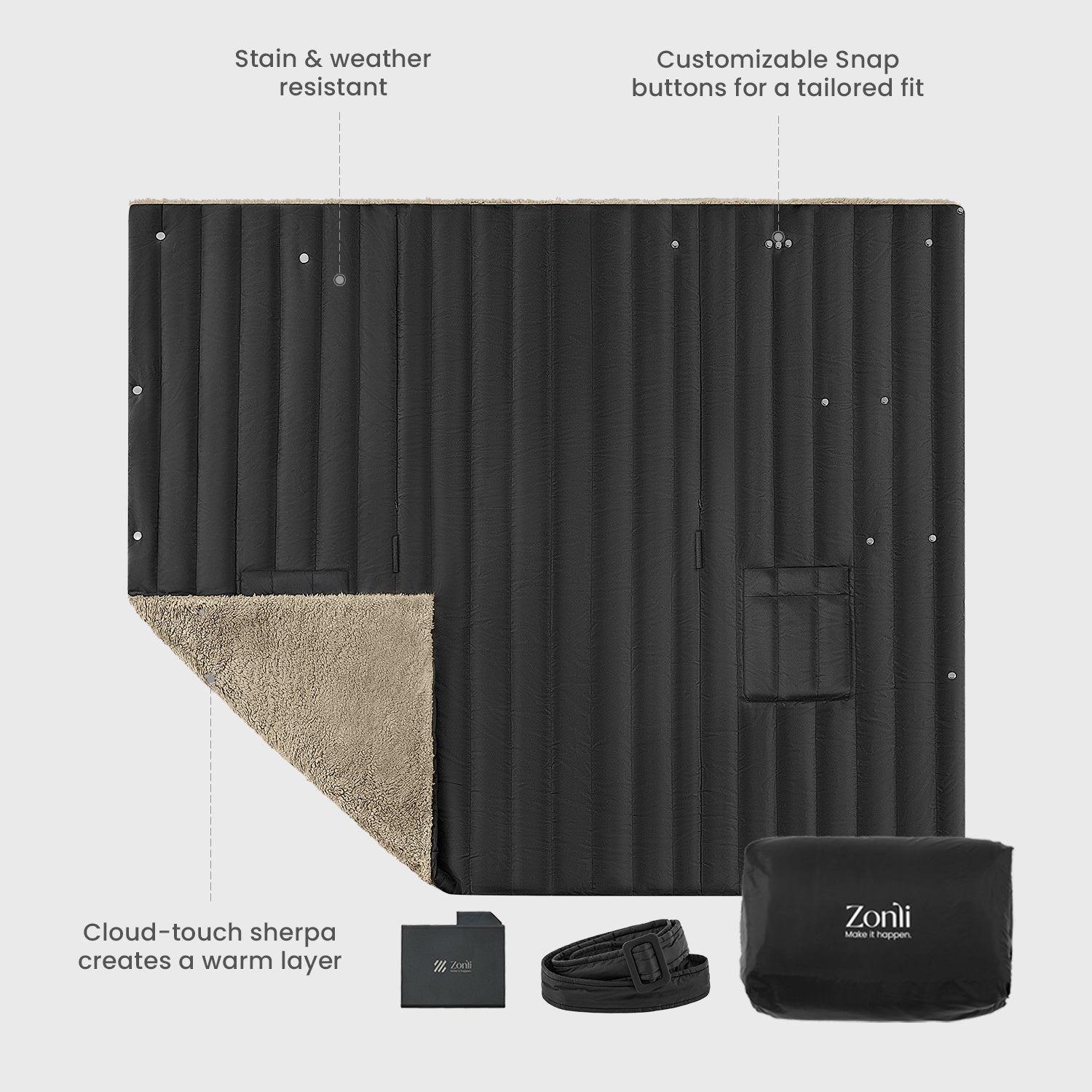 Wearable Battery Operated Heated Blanket- Z-Style 7.4V