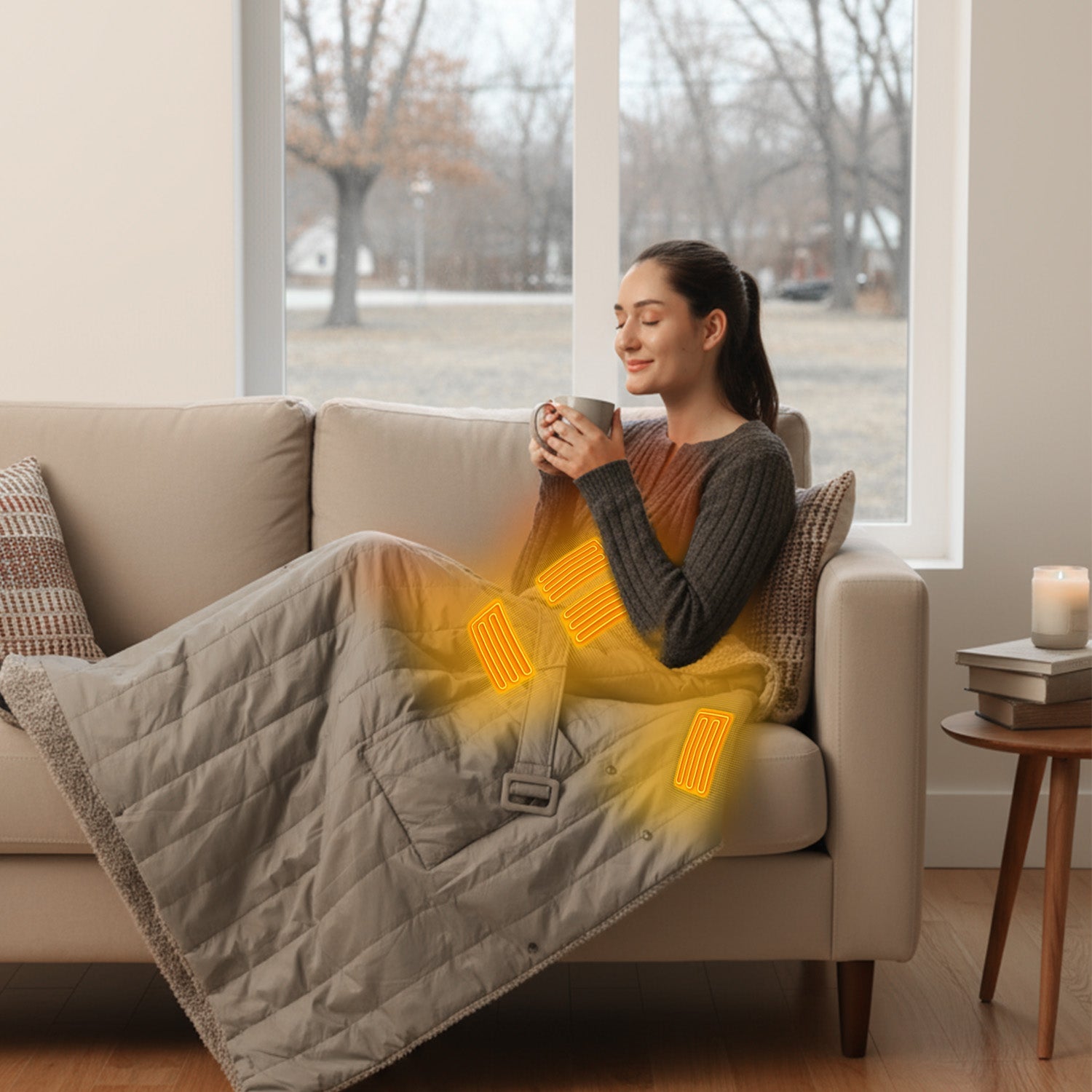 Wearable Battery Operated Heated Blanket- Z-Style 7.4V