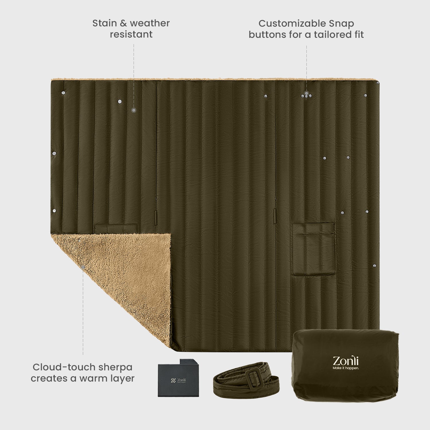 Wearable Battery Operated Heated Blanket- Z-Style 7.4V