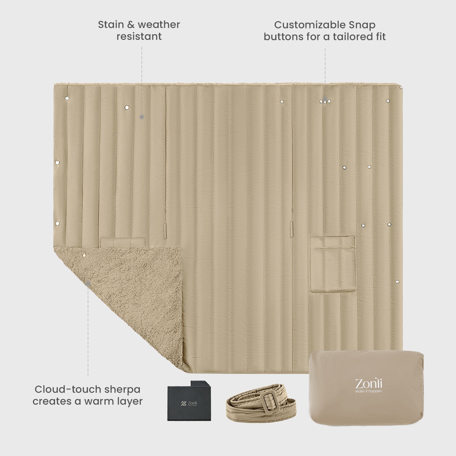 Wearable Battery Operated Heated Blanket- Z-Style 7.4V