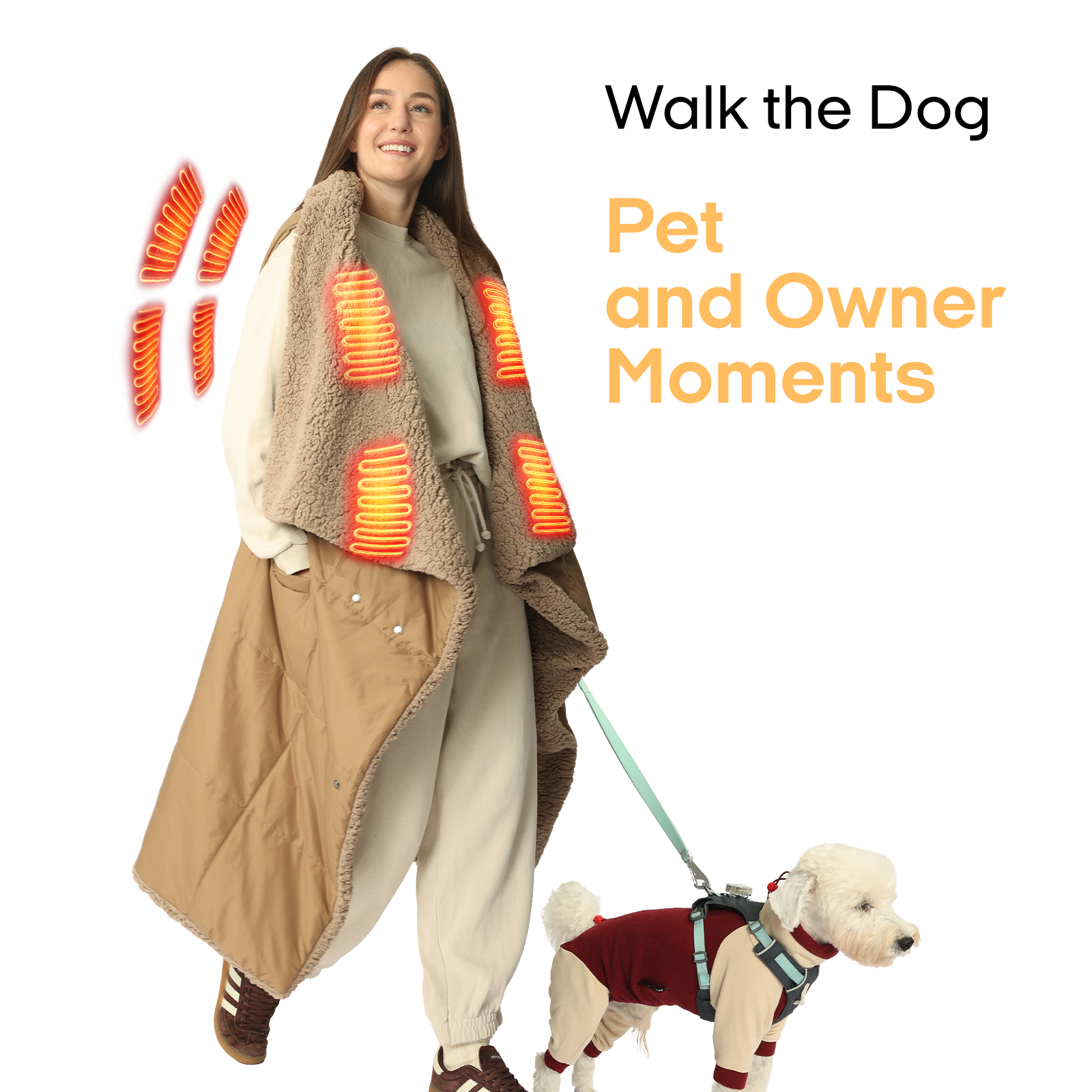 Wearable Battery Operated Heated Blanket Z-Style 9V