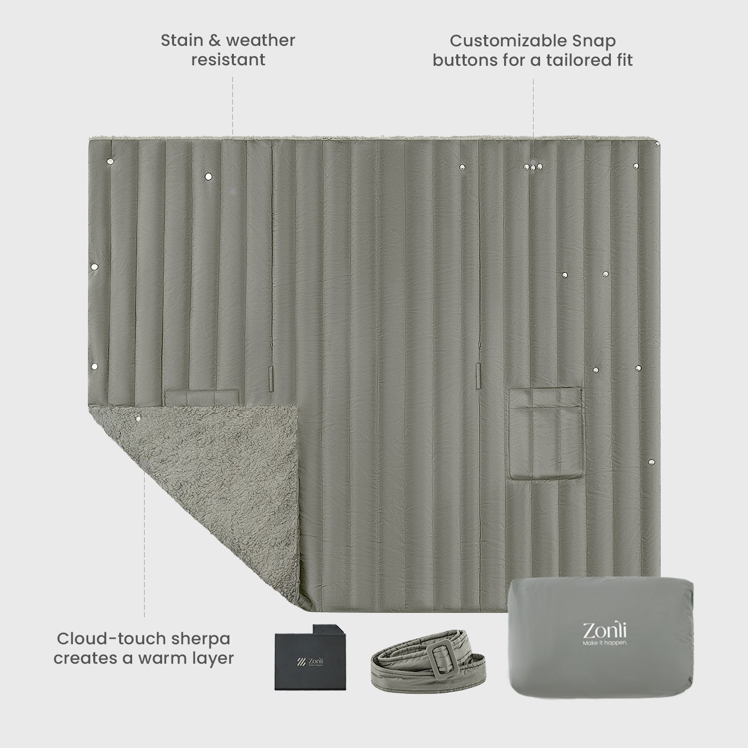 Wearable Battery Operated Heated Blanket- Z-Style 7.4V