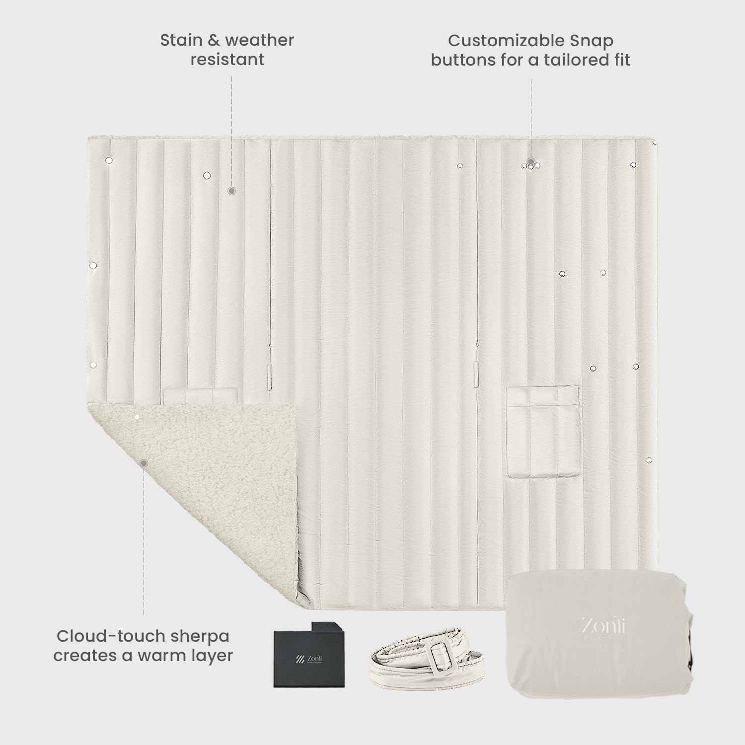 Wearable Battery Operated Heated Blanket- Z-Style 7.4V