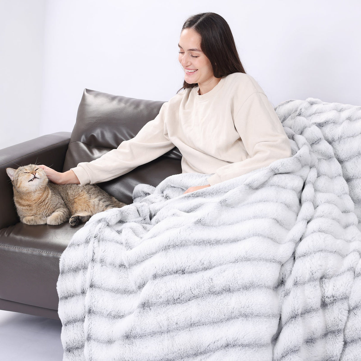 Fuzzy Calming Heated Weighted Blanket