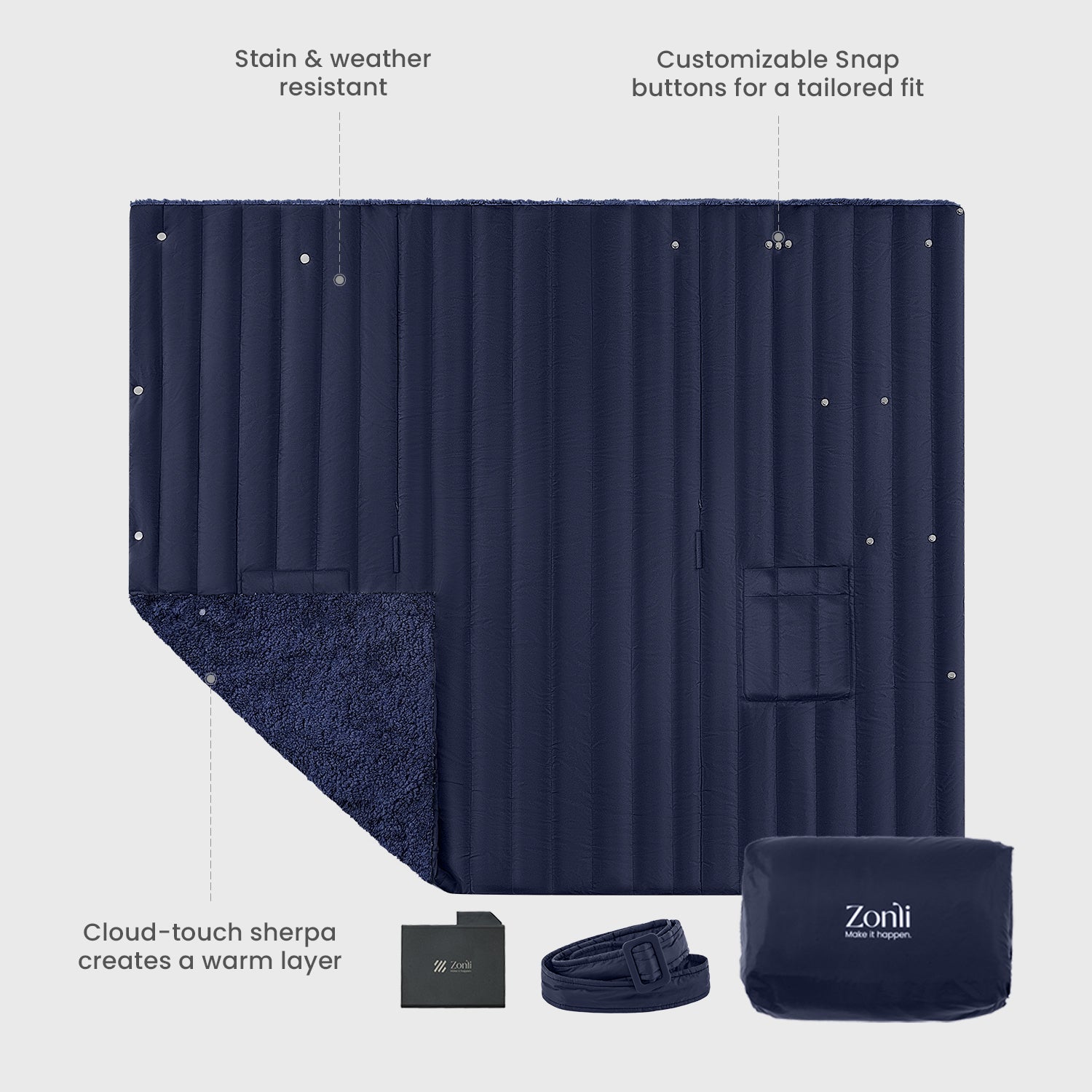 Wearable Battery Operated Heated Blanket- Z-Style 7.4V