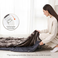 Fuzzy Calming Heated Weighted Blanket