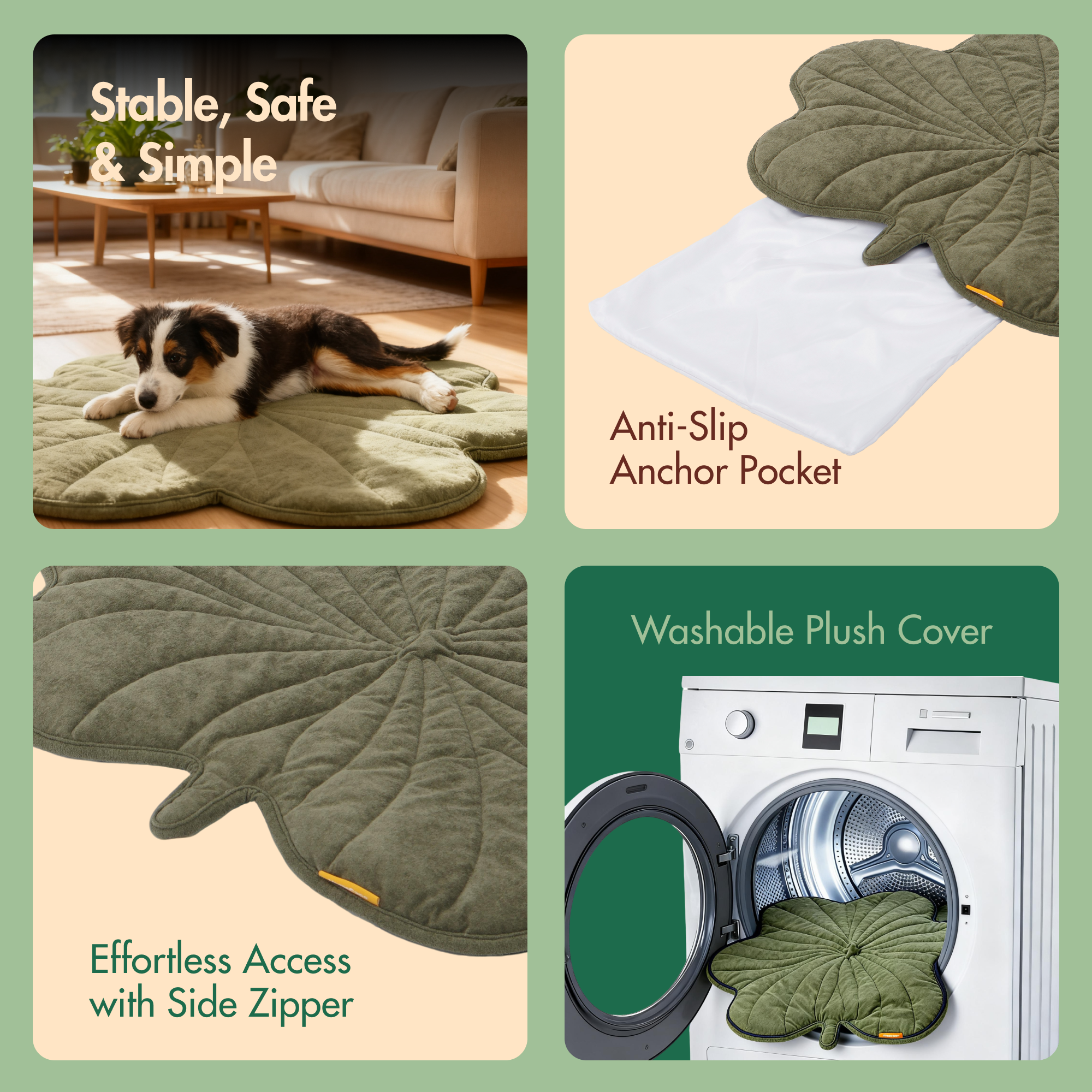 Maple Leaf-Shaped Pet Heating Mat