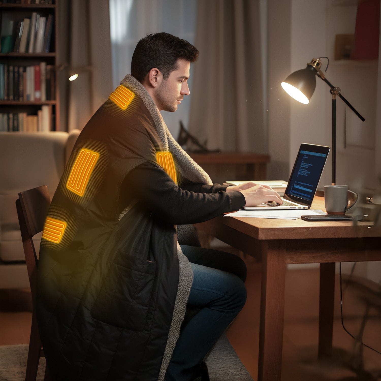 Wearable Battery Operated Heated Blanket- Z-Style 7.4V